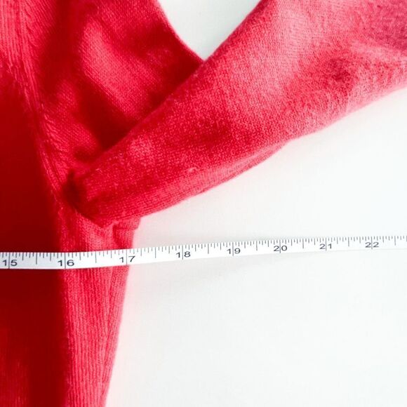 Banana Republic Women's Cardigan Sweater Embellished Rosette Fine Wool Red Small - Picture 7 of 7